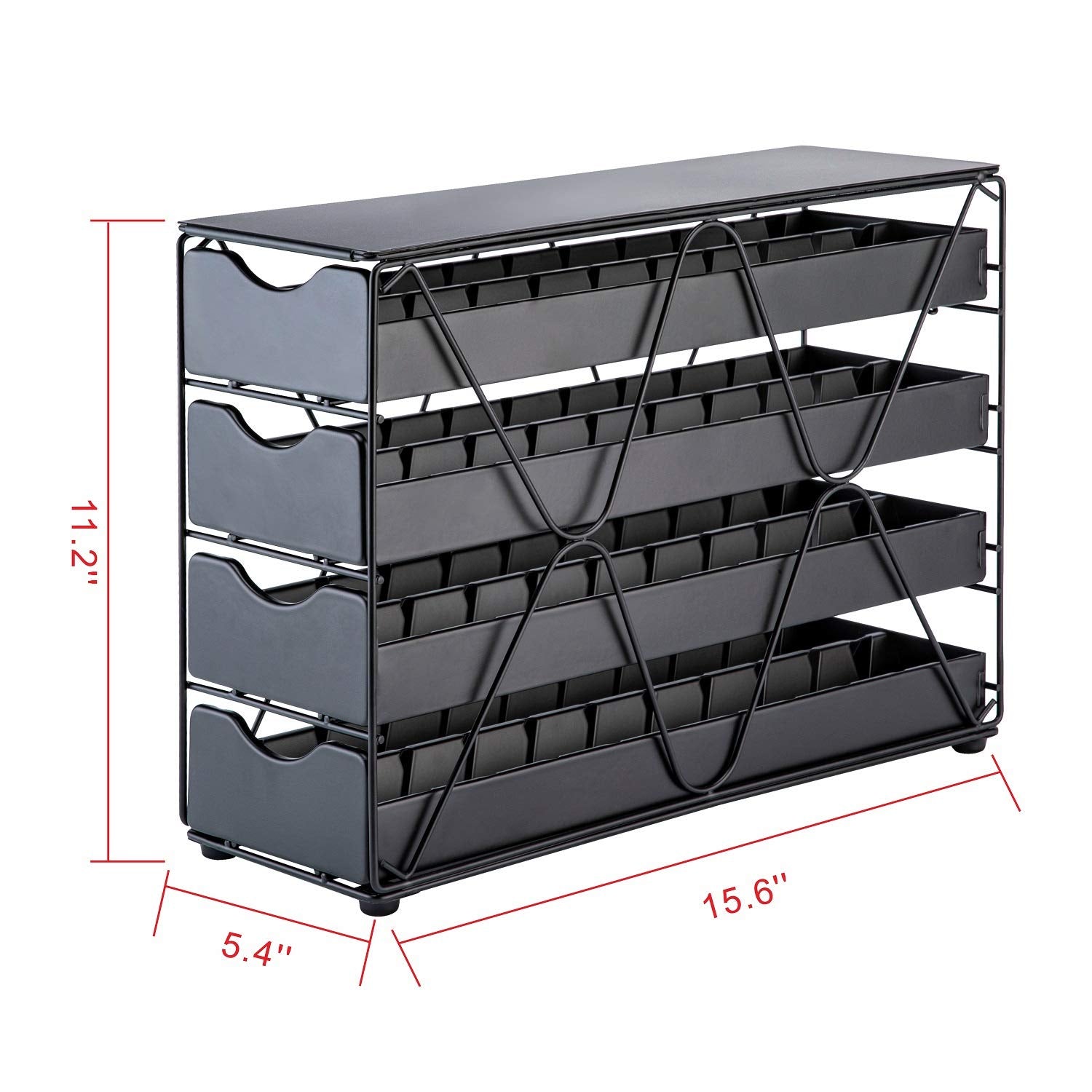 FlagShip Nespresso pod drawer top view highlights extra surface for mugs and accessories.