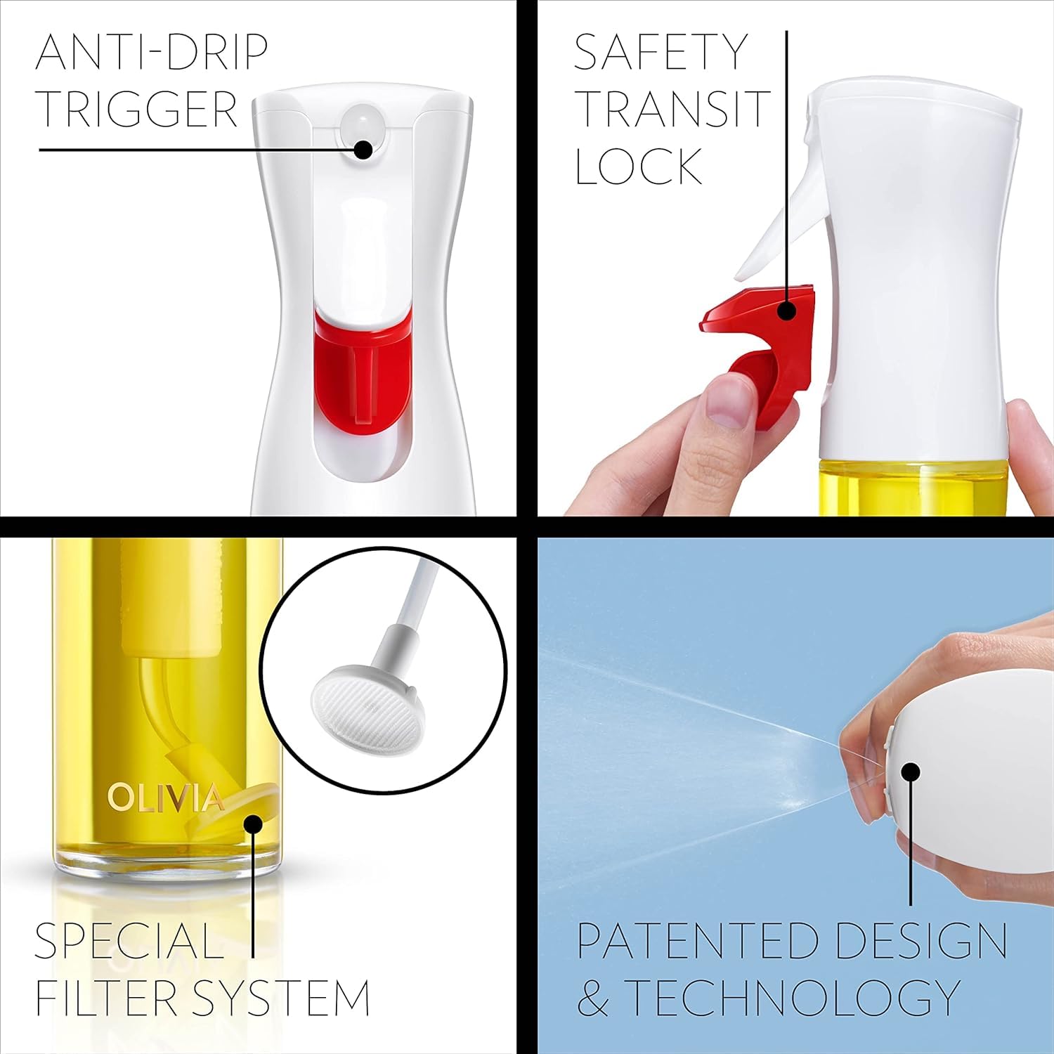 FLAIROSOL OLIVIA continuous spray nozzle for precise portions