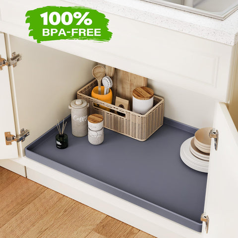 FLATO cabinet-edge protector mat prevents leaks and stains with durable silicone.