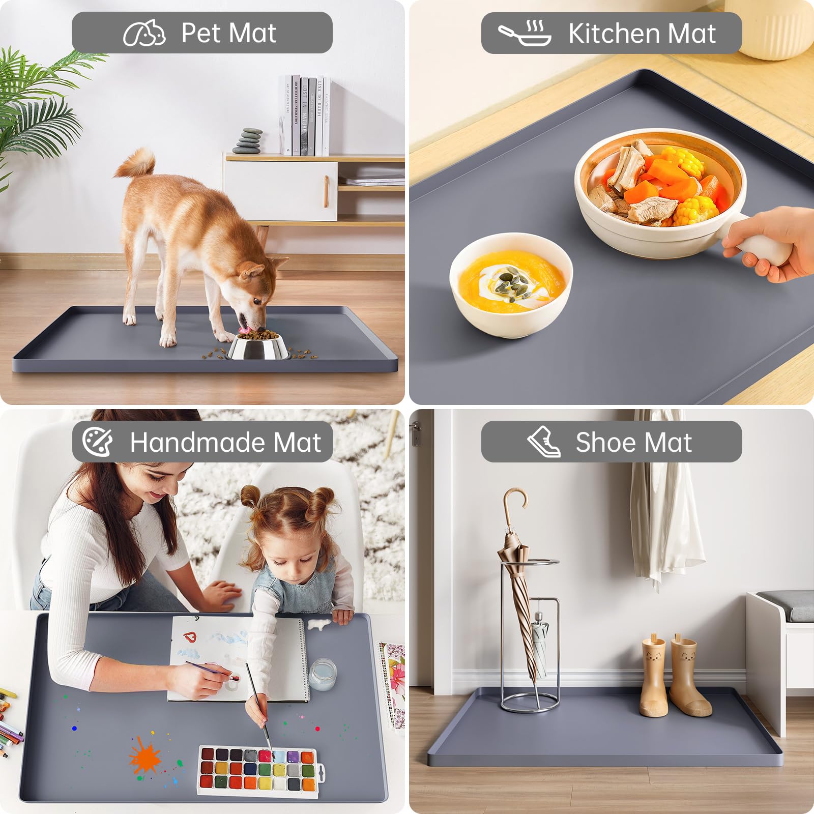 FLATO craft and garden mat doubles as an under-sink organizer.
