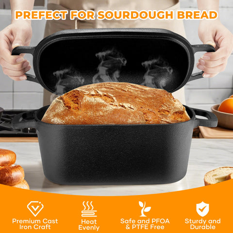 Flavorix easy-clean, naturally seasoned surface reduces sticking after baking