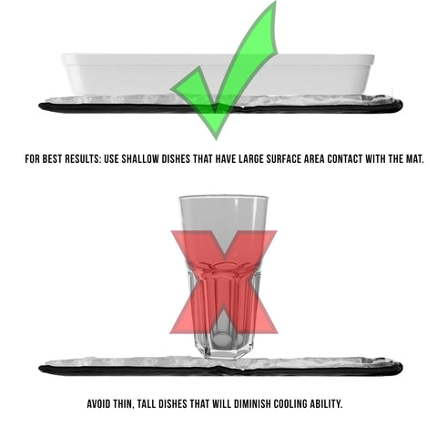 Insulated backing protects furniture from condensation during service