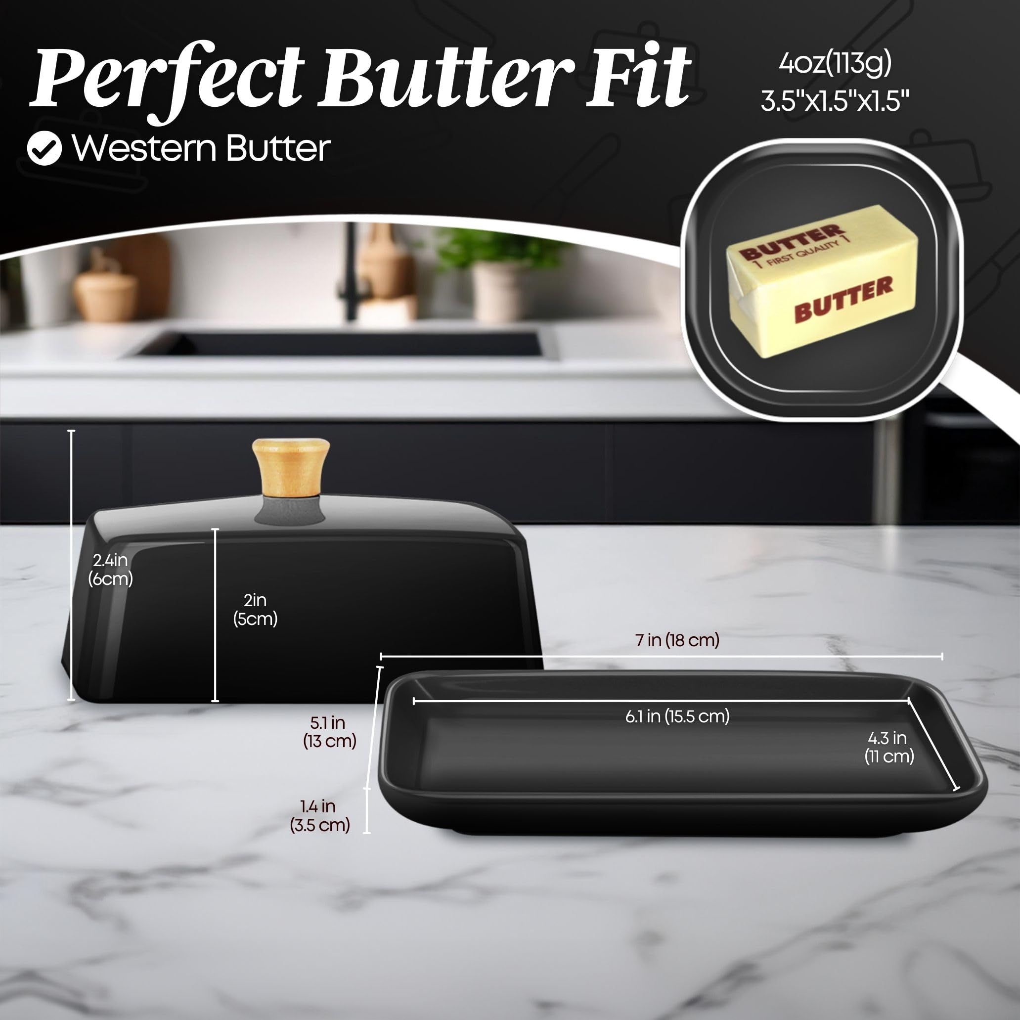 Flexzion butter dish easy to handwash and clean.