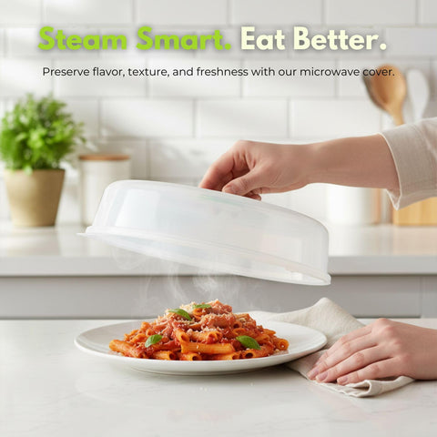 Flexzion BPA-free plate cover supports mess-free reheating