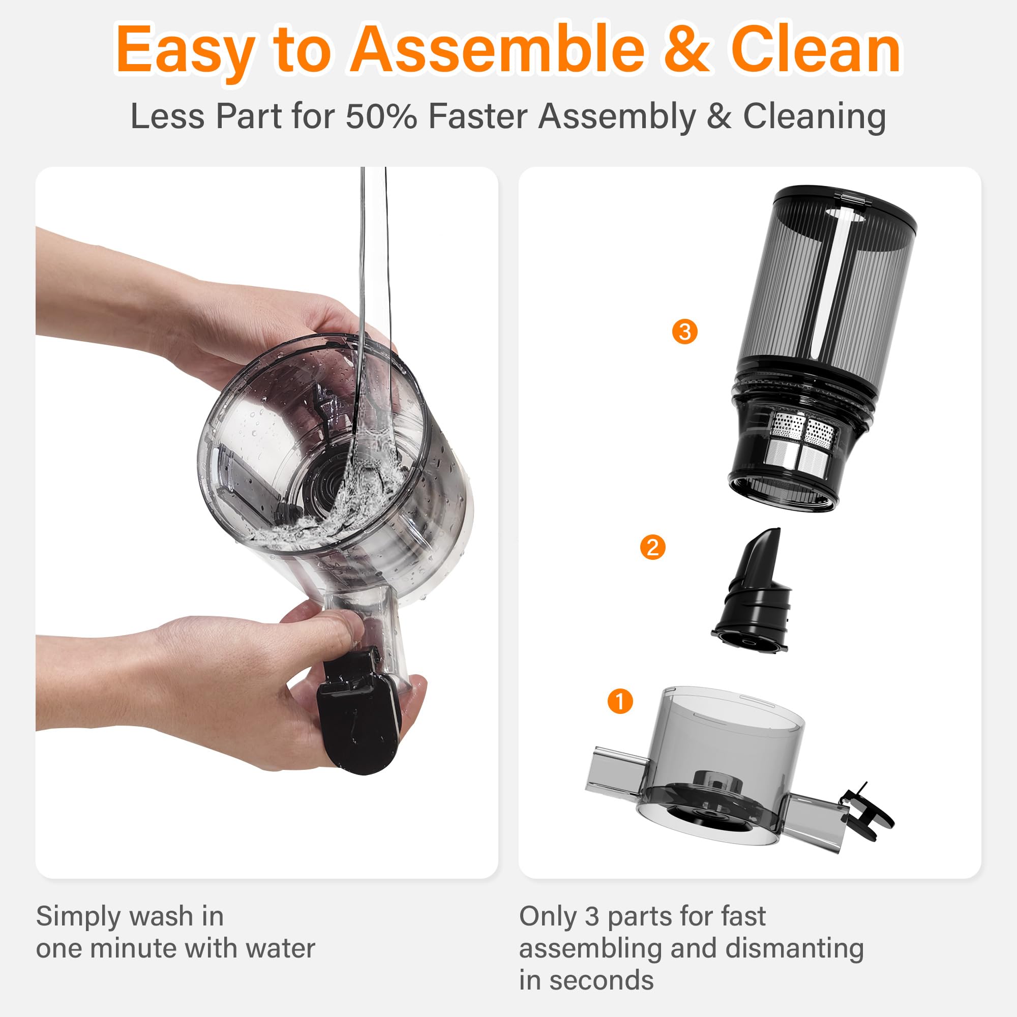 Floisdace safety lock keeps children safe while you prepare fresh juice