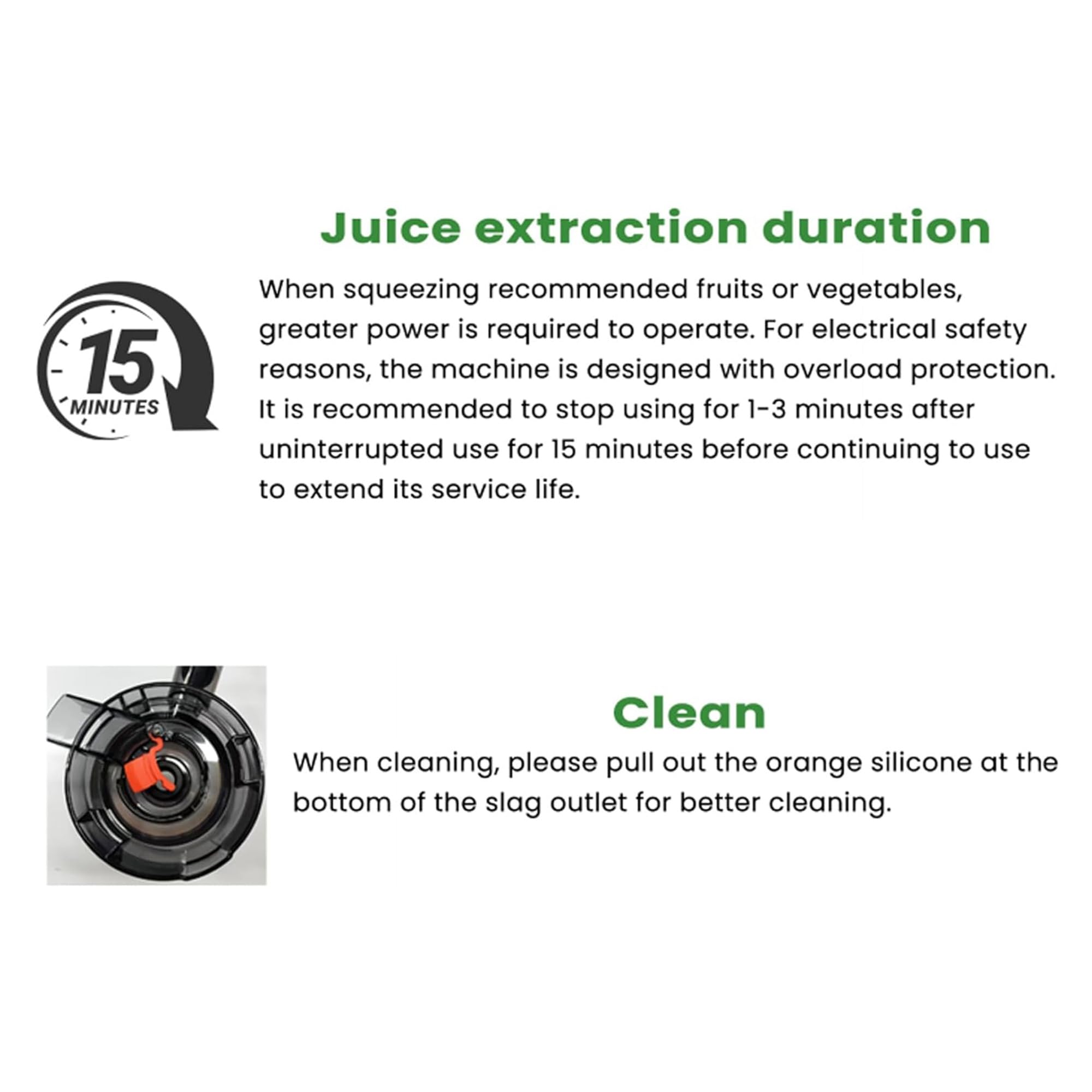 Floisdace juice spout enables mess-free pouring into bottles or glasses