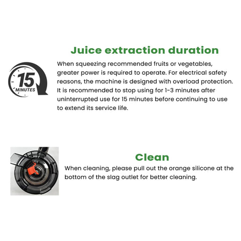 Floisdace juice spout enables mess-free pouring into bottles or glasses