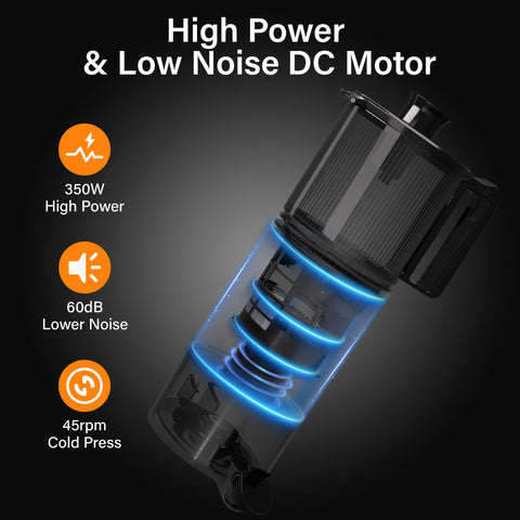 Floisdace juicer reduces oxidation for richer flavor and clearer juice
