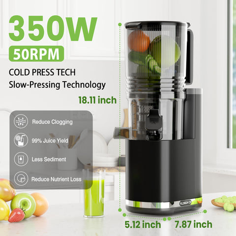Floisdace one-button operation with safety shutoff when the lid opens.