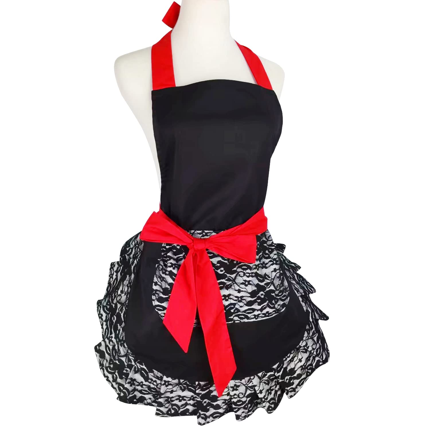 Floosum women's adjustable neck and waist belt for a flexible fit.