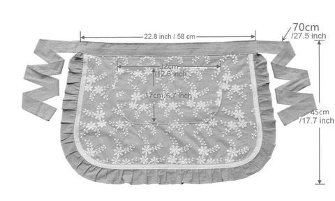 Floosum versatile apron suited for home cooking and cafe service