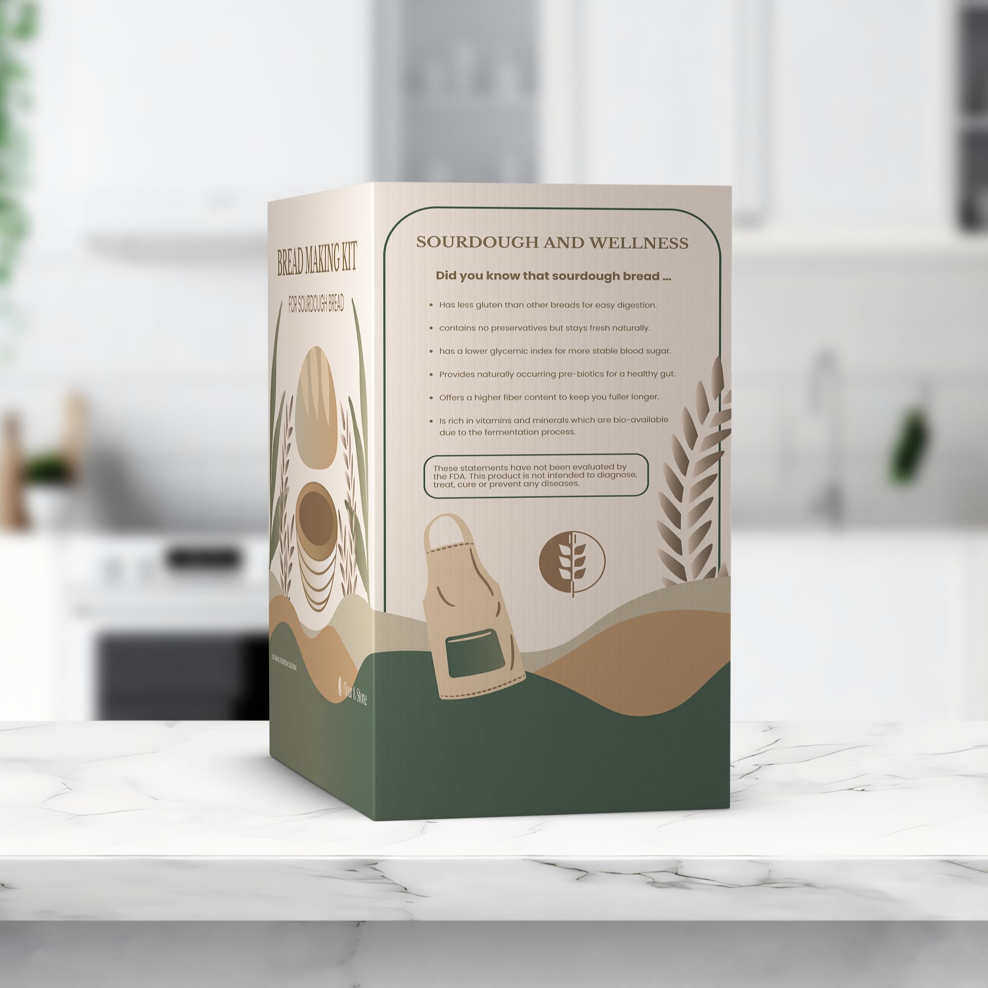 Flour & Stone lame scoring tool for precise bread patterns.