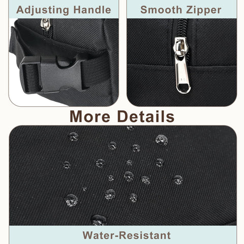 FlowFly compact 9x4.8x5 inch lunch bag fits a standard meal box.
