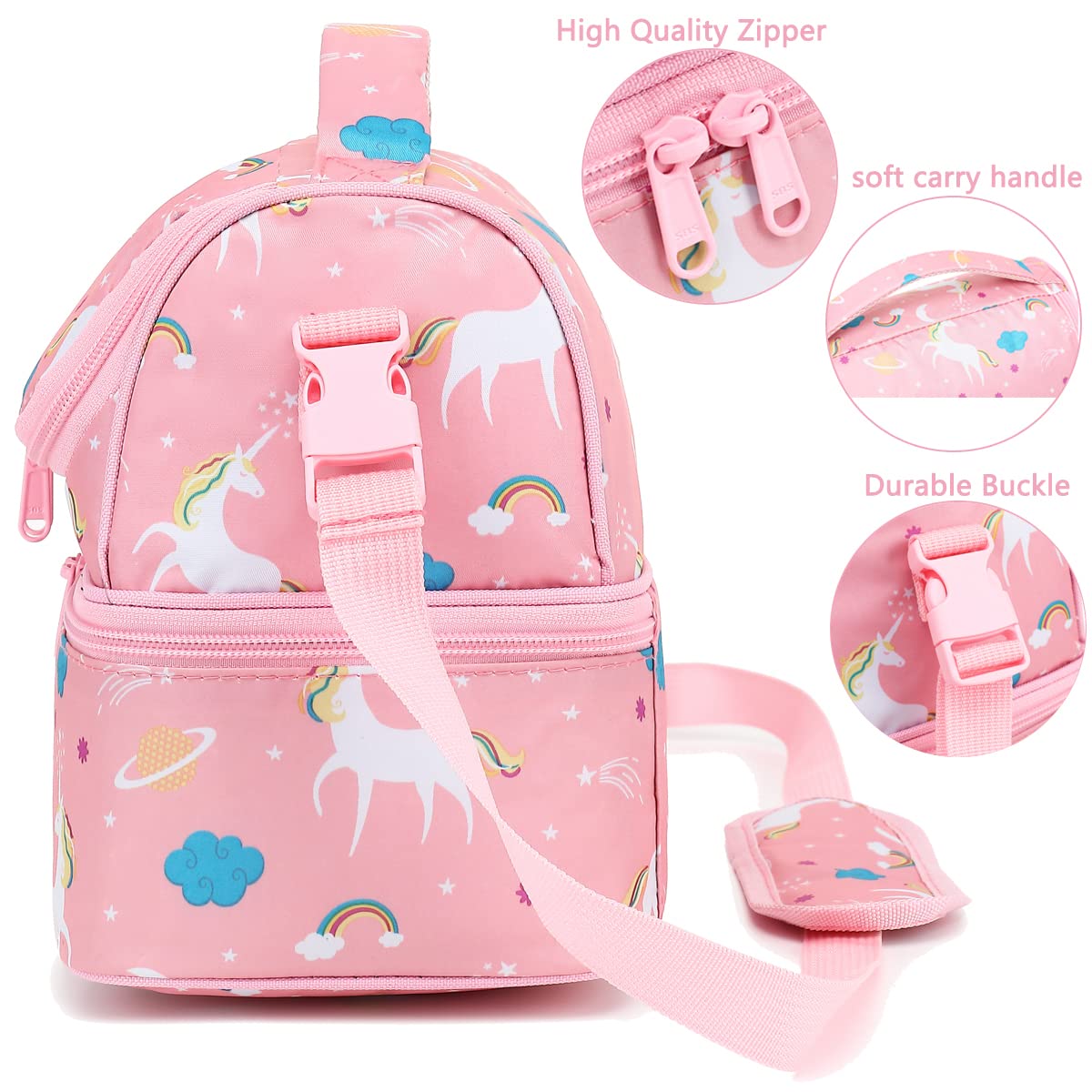 FlowFly Cooler Lunch Bag water-resistant material stands up to daily use