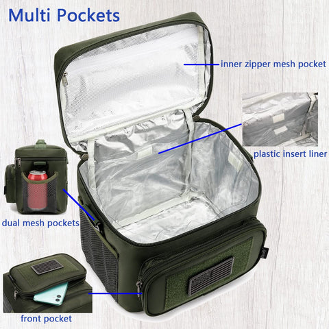 Comfort grip handle with removable shoulder strap for versatile carrying.