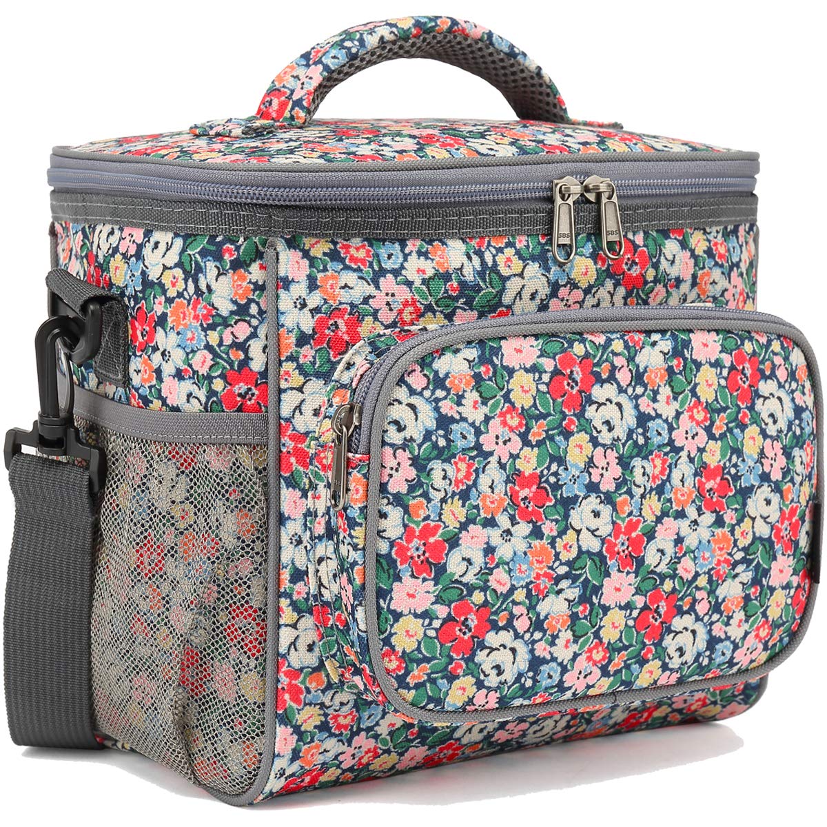FlowFly insulated lunch bag front zip pocket for quick access to essentials.