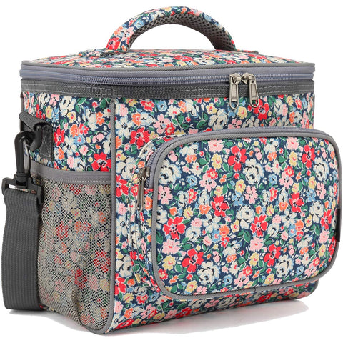 FlowFly insulated lunch bag front zip pocket for quick access to essentials.