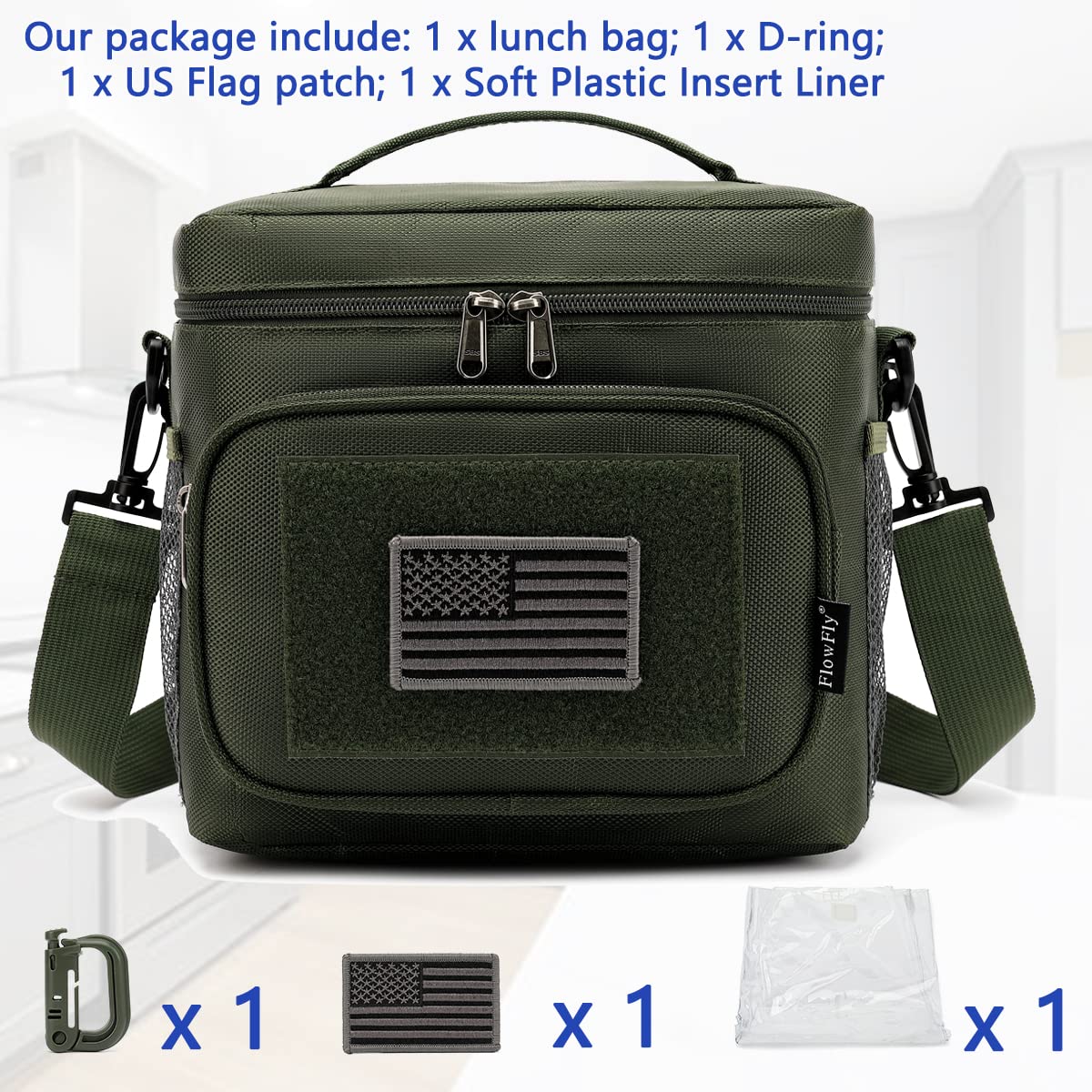 Insulated FlowFly lunch box keeps meals cold or warm for hours.