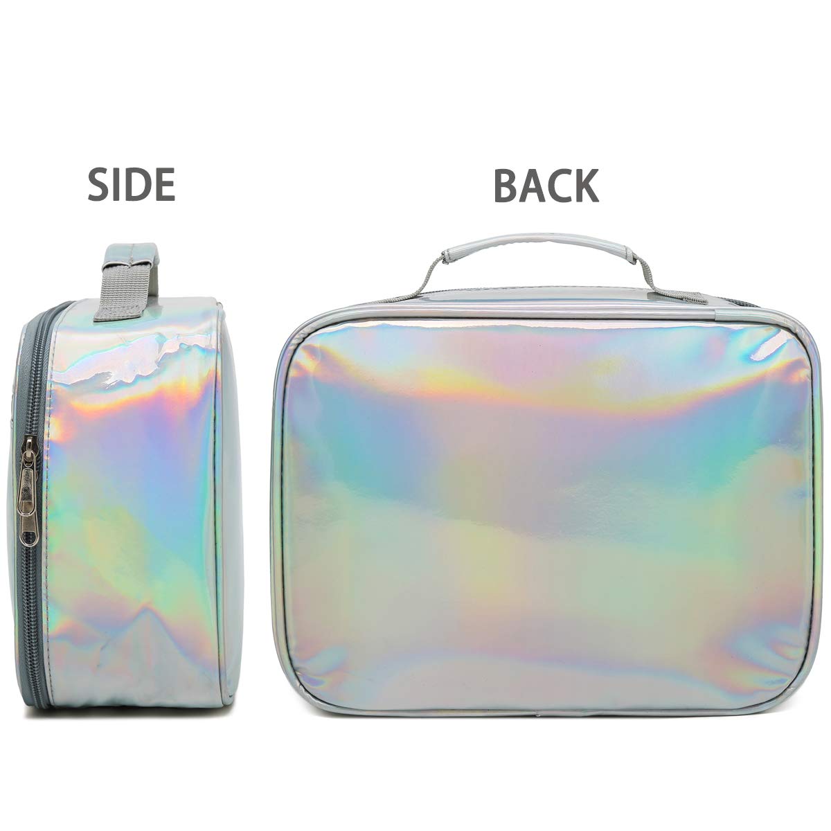 FlowFly Kids Lunch Bag measures 4.33 x 7.7 x 10.6 inches, fitting standard containers.