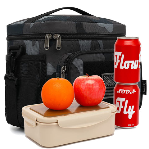 FlowFly lunch bag heavy-duty zippers endure frequent use.