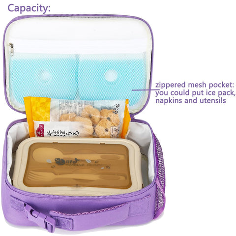 FlowFly insulated lunch bag features space for an ice pack