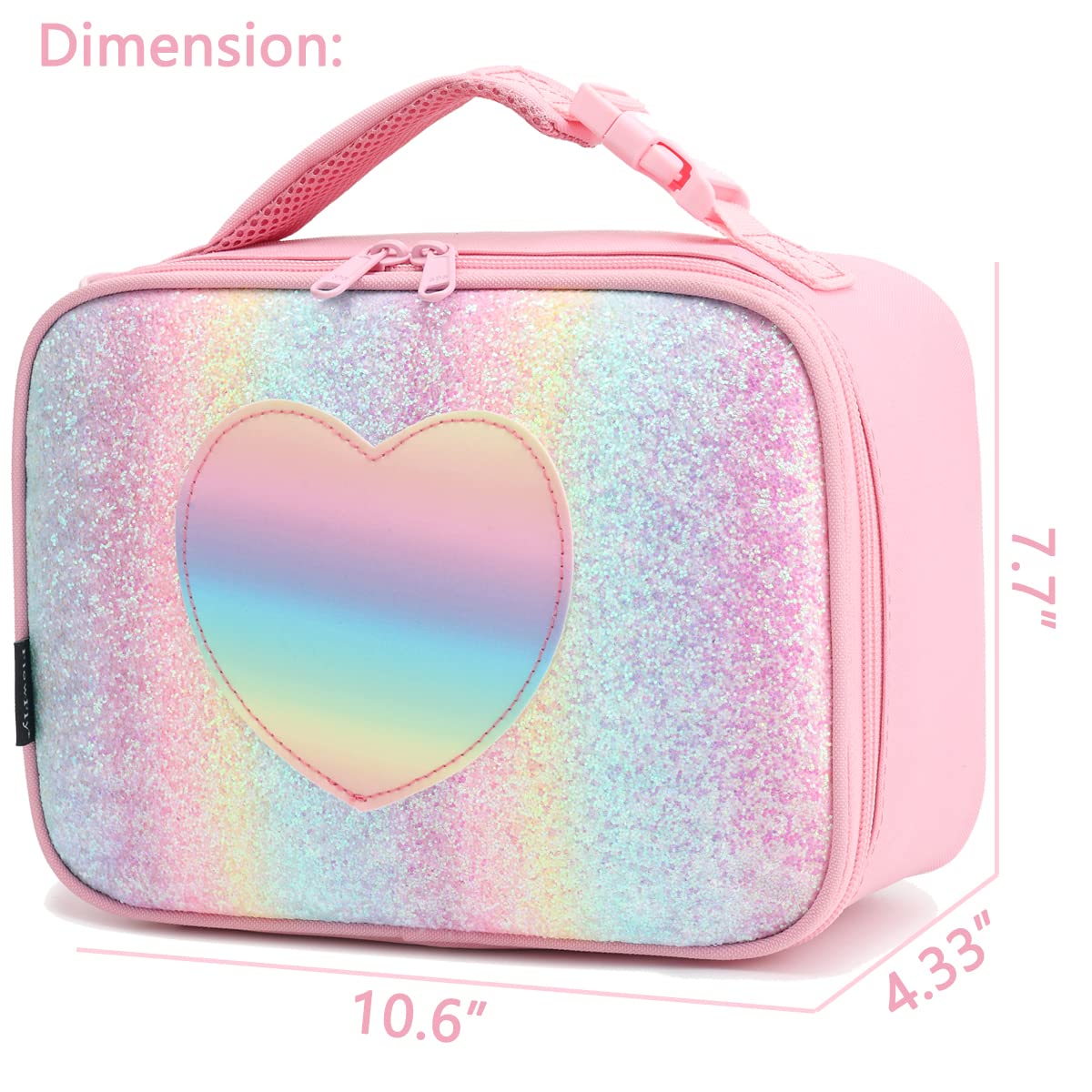 FlowFly lunch bag with ice pack and lining keeps foods fresh