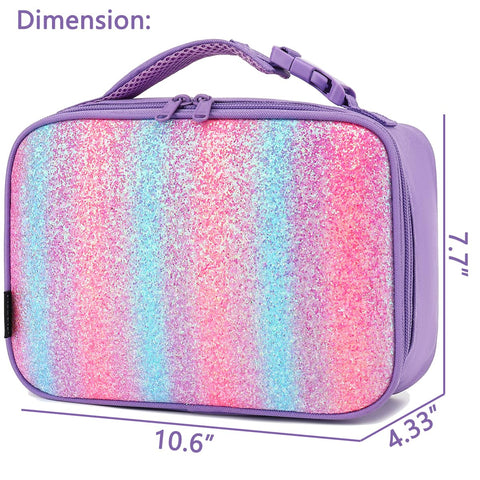 FlowFly lunch bag inner mesh pouch keeps utensils organized
