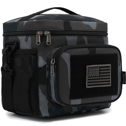 FlowFly insulated lunch bag with front MOLLE webbing for versatile gear on the go.