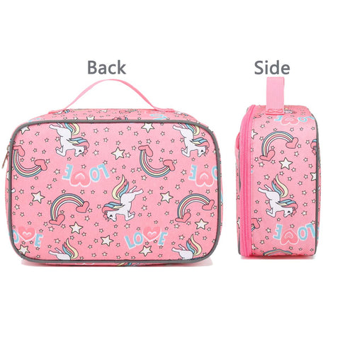 FlowFly lunch bag secures water bottle with side holder for hydration