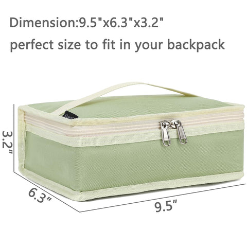 FlowFly compact lunch tote with soft grip handle for easy carrying