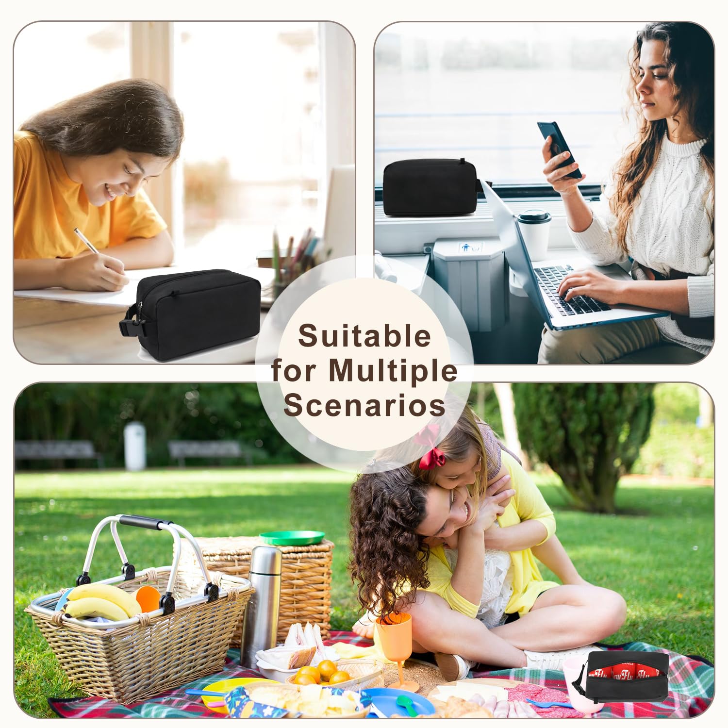FlowFly multipurpose insulated bag suitable for office, picnics, camping, or medicine storage.