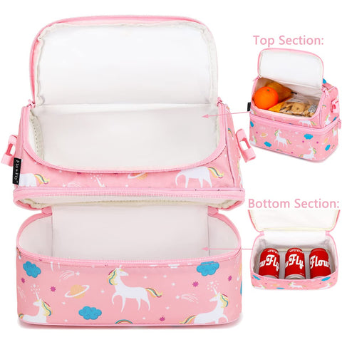 FlowFly Unicorn Lunch Bag with adjustable strap for flexible carrying