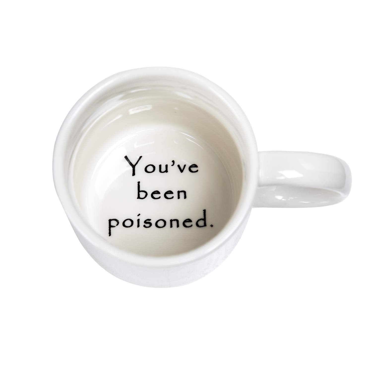 FLY SPRAY mug handle close-up showing comfortable grip