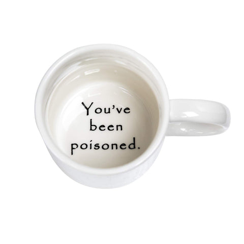 FLY SPRAY mug handle close-up showing comfortable grip