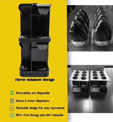 Non-slip base keeps the organizer steady during daily use.