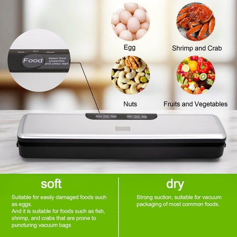 Flyfox vacuum sealer with starter bags for immediate meal prep.