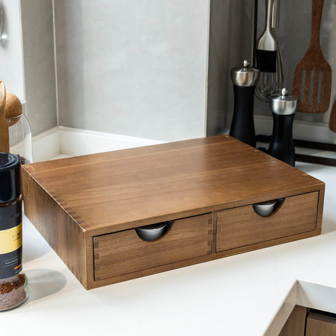 FLYIEE wooden K Cup Organizer daily use keeps counters neat.