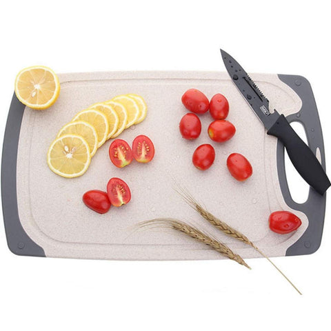 FLYINGSEA 3-piece cutting boards juice groove closeup, catches drippings