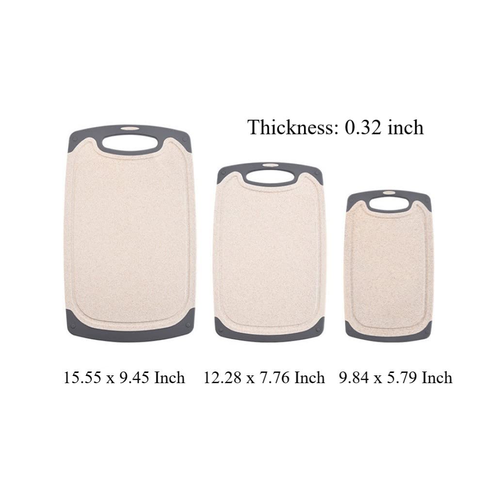 FLYINGSEA 3-piece cutting boards small top view, perfect for fruit prep