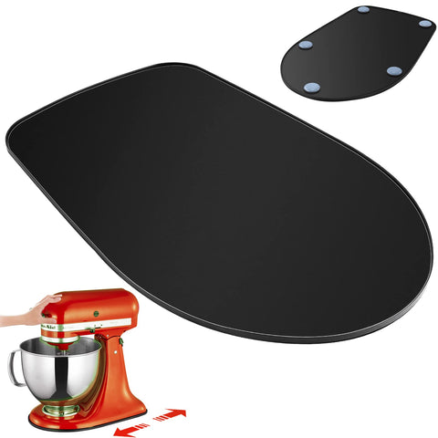 Flyisland slider under-mixer tray easing access to 4.5-5 qt stand mixer.