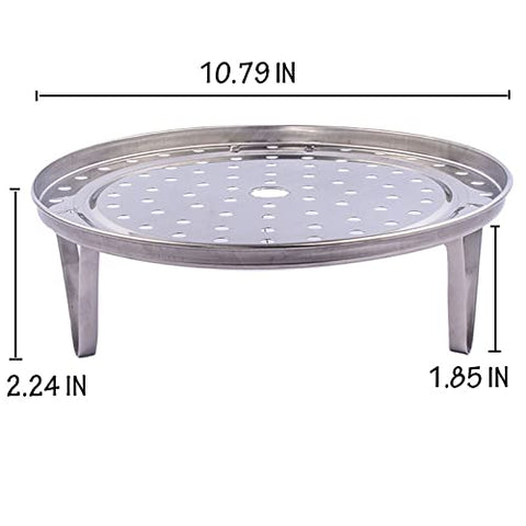  Fnoko steaming rack side profile showing thickened edge design for stability.