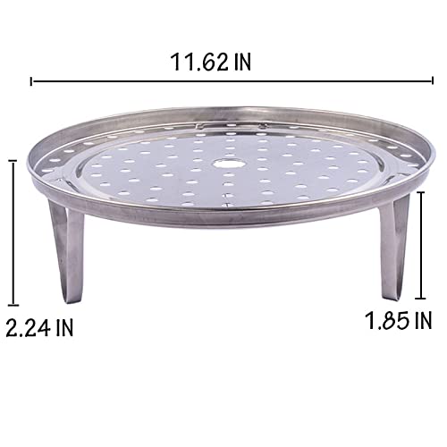 Fnoko steaming rack close-up highlighting the thickened stainless steel construction.