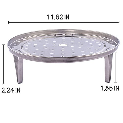 Fnoko steaming rack close-up highlighting the thickened stainless steel construction.