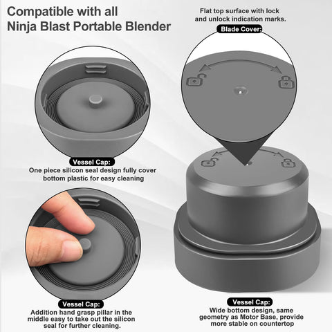 foboko blade cover for motor base protects blades during storage