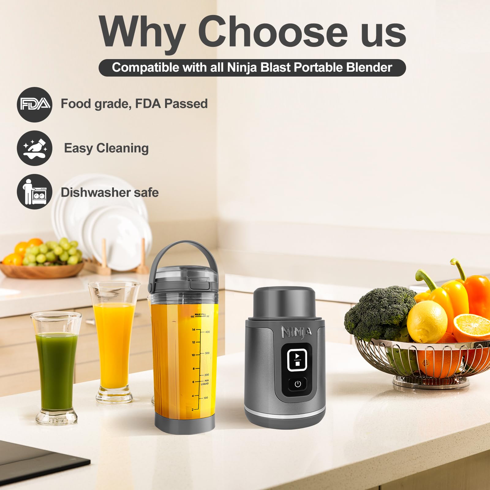 foboko dishwasher-safe material makes cleaning easy after use