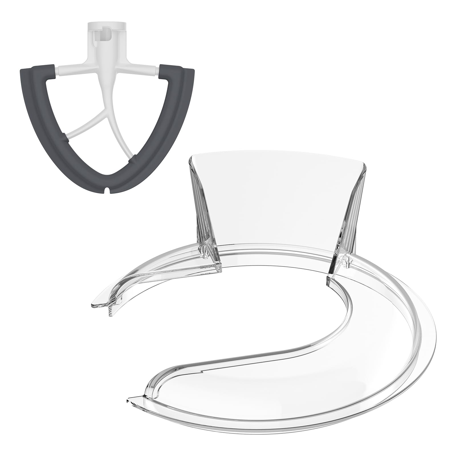 FOCOllK pouring shield fits KitchenAid 4.5-5 qt bowls for spill-free pouring.
