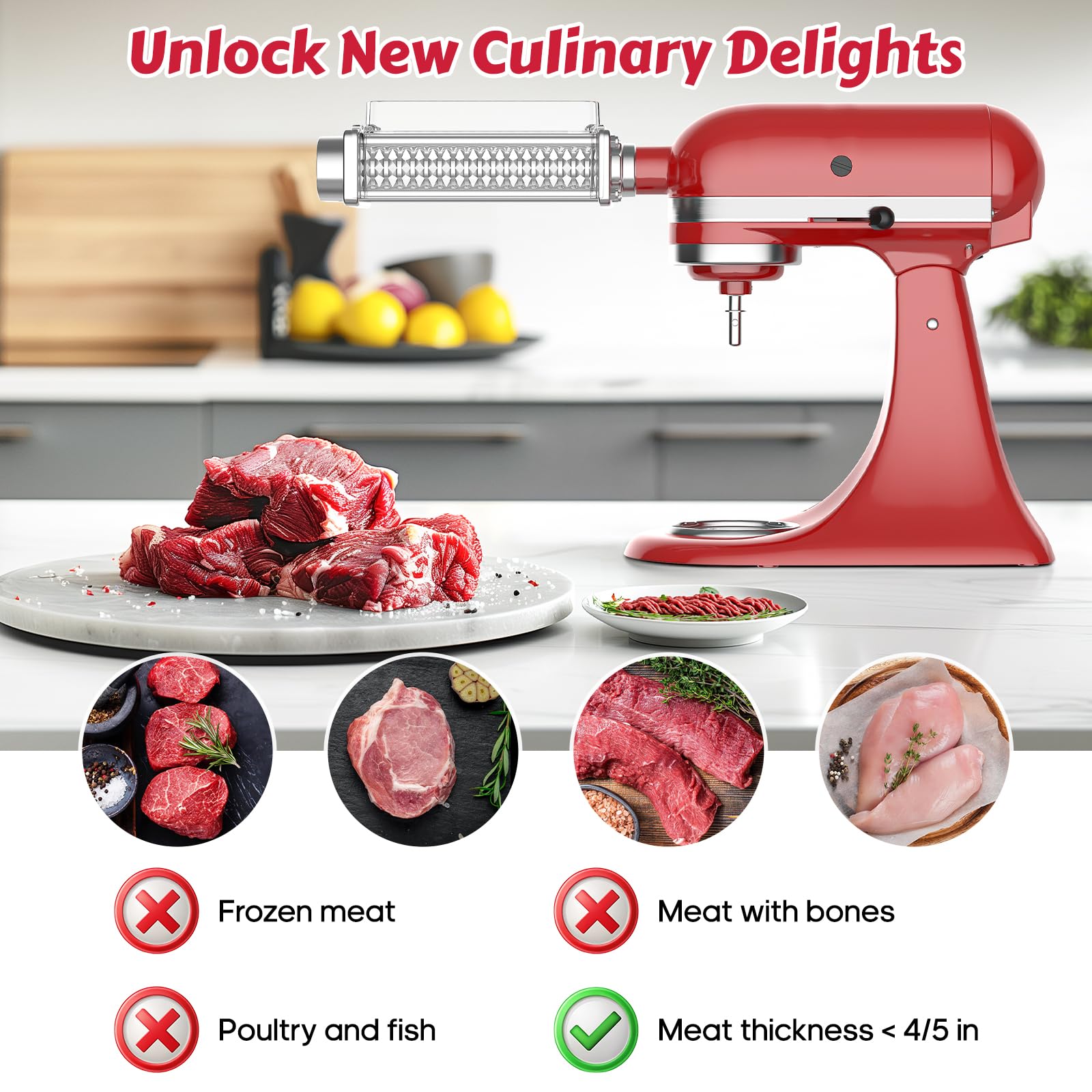 FOCOllK tenderizing in seconds with KitchenAid speeds 6-8.