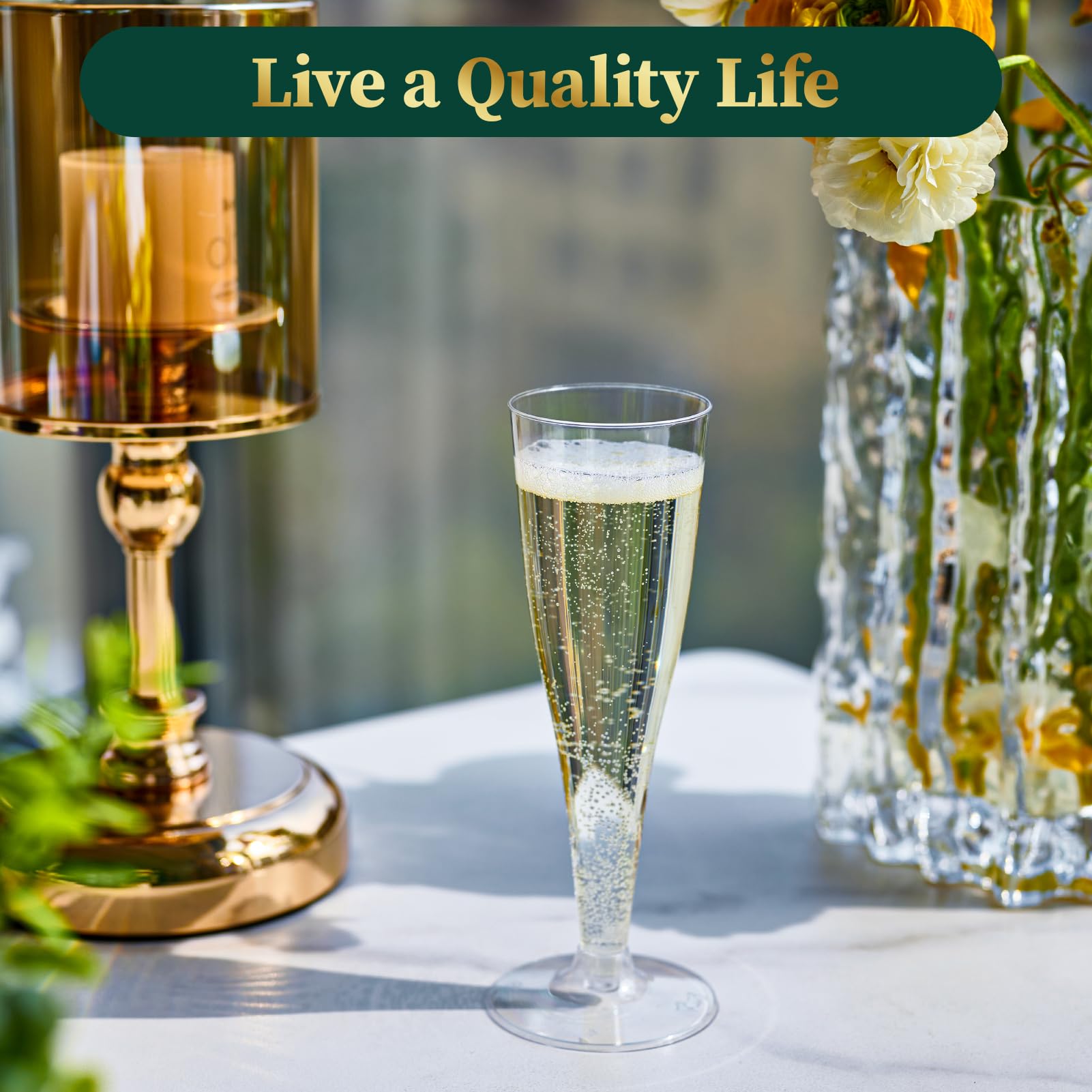FocusLine 4.5 oz capacity suits mimosas, champagnes, and juices.