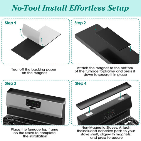 Rust-resistant finish is easy to wipe down.