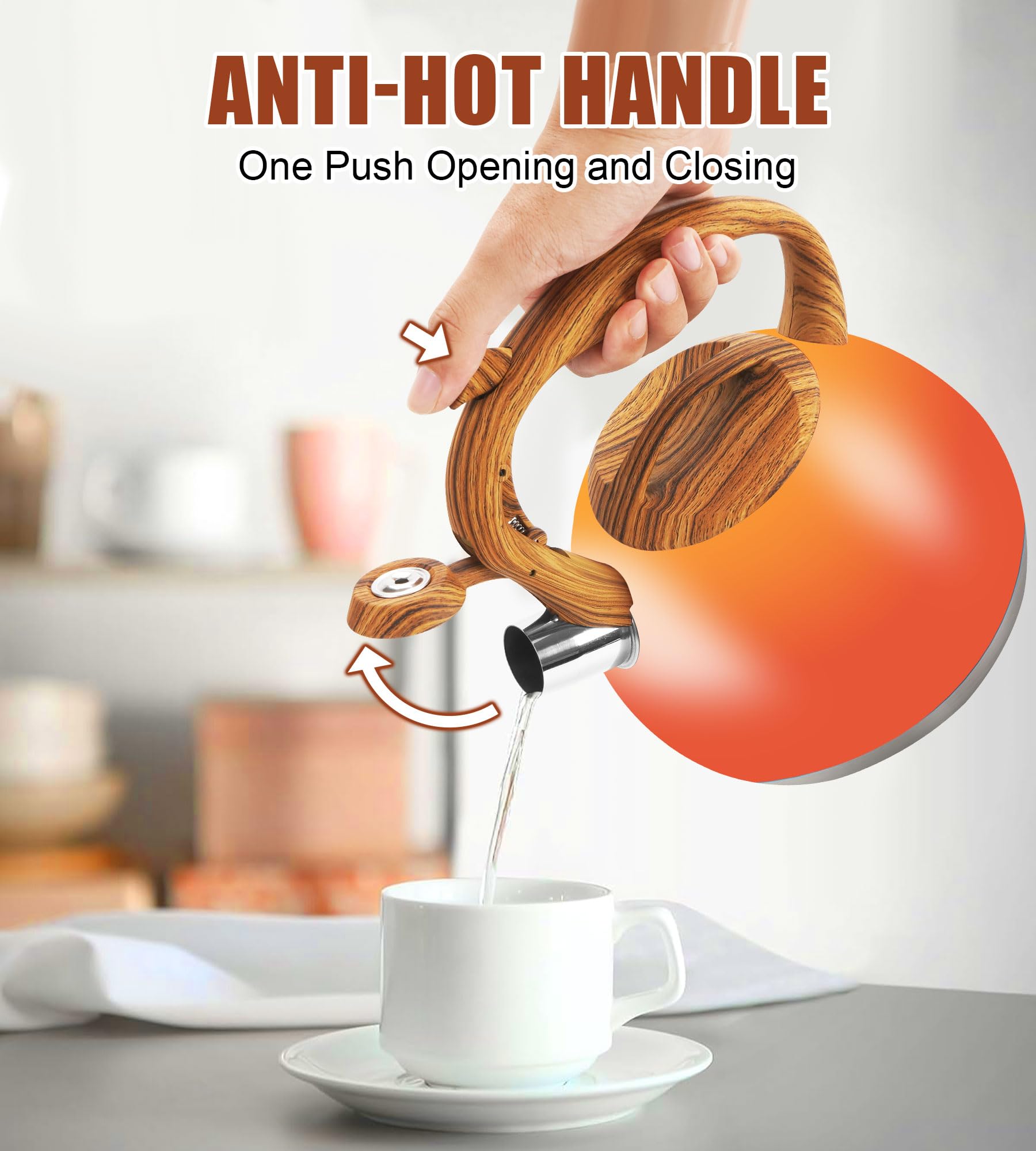 Foedo boiling whistle signals boil to prevent overboiling